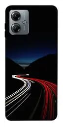 Чехол itsPrint Красно-белая дорога для Motorola Moto G14
