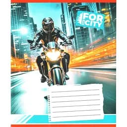 Тетрадь ученическая "Ночным городом" Leader 018-530032K-1 в клеточку, 18 листов (959053)