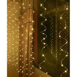 Новогодняя светодиодная гирлянда-штора Роса 2x2 м LED 160 лампочек Теплый белый