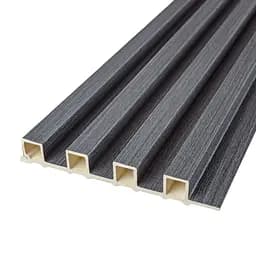 Декоративна стінова рейка Sticker Wall 160x23x3000мм (D) SW-00001529 Темно-сіра