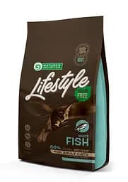 Сухий беззерновий корм для дорослих кішок із білою рибою Lifestyle Grain Free White Fish Adult Cat 1.5 кг