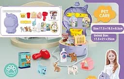 Питомцы набор грумминг KL02-7 2в 1, сумочка, аксессуары, в коробке (6965452400249)