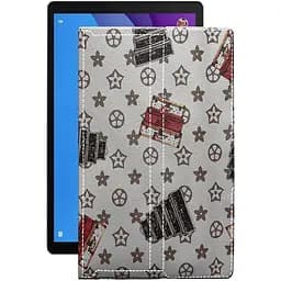 Чехол StatusCASE из экокожи для планшета Lenovo Tab M10 HD TB-X306 (2 Gen) Луи-Витон-белый