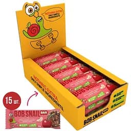 Уцінка. Фруктово-ягідно-горіховий батончик Bob Snail Яблуко-Вишня-Кеш’ю-Кріспи Кіноа 35 г x 15 шт.