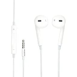 Гарнітура Hoco M1 Apple White mic button call answering volume control