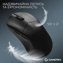 Миша GamePro Asgard Surt Wireless Black (GM017B) [140400] - мініатюра 6