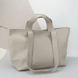 Сумка шопер жіноча шкіряна Virginia Conti 02771 велика капучіно