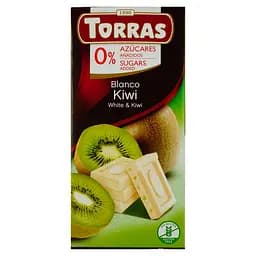 Шоколад белый Torras из киви без сахара 75 г