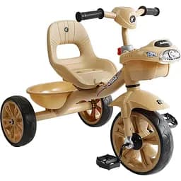 Дитячий триколісний велосипед Best Trike BS-60530 зі світлом і музикою бежевий