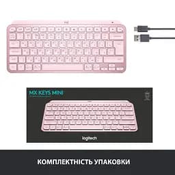 Клавіатура Logitech MX Keys Mini Rose (920-010500) [78339] - мініатюра 10