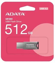 Спідниця-флешка A-DATA UV 350 512Gb - USB 3.2 накопичувач сріблястий - мініатюра 3