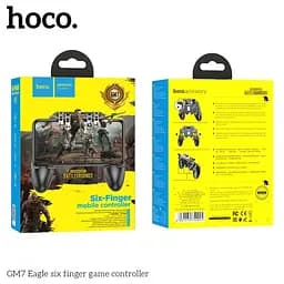 Геймпад для смартфона Hoco GM7 Eagle six finger game controller чорний - мініатюра 5