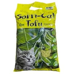 Наповнювач для котячого туалету Soffi-Cat Tofu Зелений чай, соєвий 2.6 кг (6 л) 