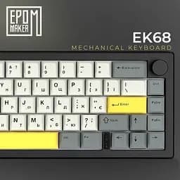 Клавіатура Epomaker EK68 Budgerigar V2 Black (EK68-B-BV2) [128814] - мініатюра 4