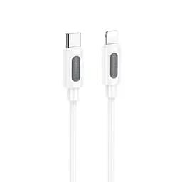 Кабель PD Borofone BX114 Structure Silicone Type-C to Lightning 27W/1 м белый