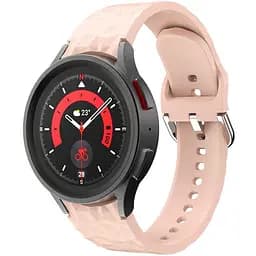 Браслет Diamond для Samsung Galaxy Watch 7 - бежево-рожевий ширина кріплення 20мм силікон Watchbands (W47-9WBWB29986240)