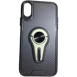 Чохол-накладка Hoco Car Mount з магнітом+тримачем для Apple iPhone X iPhone XS Black/green