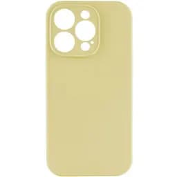 Чохол Silicone Case із захистом камери Full Apple iPhone 15 Pro Crem Yellow