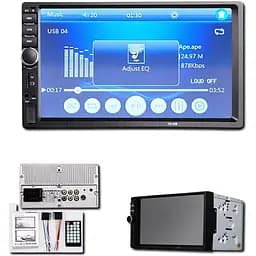 Автомагнитола 2DIN 7018 Little + пульт с 7'' сенсорным экраном и Bluetooth, поддержка USB и SD карт, XPRO (MER-12016_963)