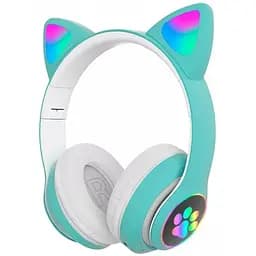 Наушники Bluetooth Tucci STN28 с ушками Mint green