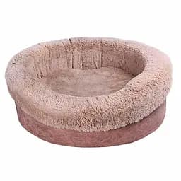Лежак для собак з м'якими бортами Milord DONAT M 65 см (пудра)