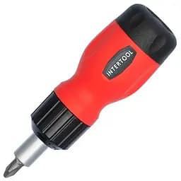 Отвертка с набором бит Intertool реверсивная (6 предметов) VT-1009