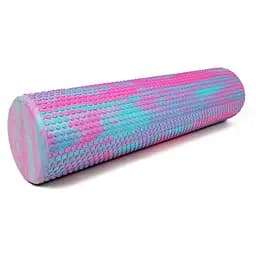 Масажний ролик EasyFit Foam Roller 60 см М'ятно-рожевий (EF-2033-P)
