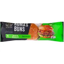 Булочки Рома для бургера з кунжутом 300 г (6 шт. х 50 г)