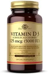 Вітаміни та мінерали Solgar Vitamin D3 125 mcg, 240 вегакапсул