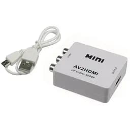Конвертер AV to HDMI белый
