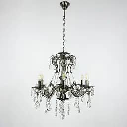 Підвісна кришталева люстра Crystal Life у бронзовому корпусі на 6 ламп Line.F 11549/6 - мініатюра 7