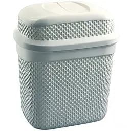 Мусорник Ucsan Drop 7 л серый металлик (132002.2)