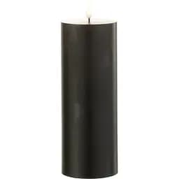 Свічка з лід-світінням J-line чорного кольору працює від батарейок висота 20 см Бельгія (35587)