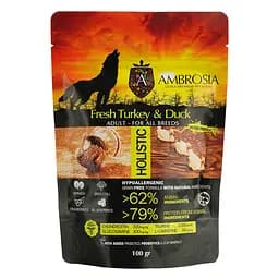 Корм сухий Ambrosia Grain Free Dog Adult Fresh Turkey & Duck для дорослих собак усіх порід зі свіжою індичкою та качкою 100 г