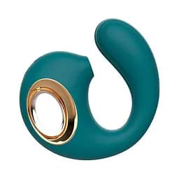 Кліторальний вібростимулятор Dolphine Licker Vibe Green вакуумний стимулятор дельфін секс іграшка для жінок зелений