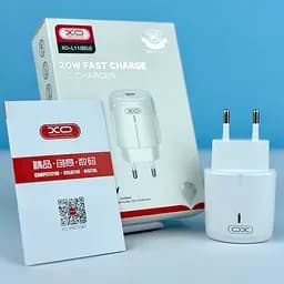 Мережевий зарядний пристрій XO L113 PD 20W (1USB-C) з кабелем Type-C - Lightning білий - мініатюра 5
