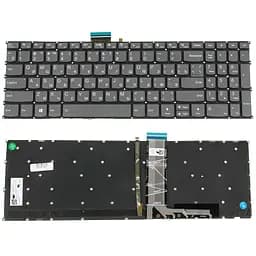 Клавіатура для ноутбука LENOVO (IdeaPad: 5-15) rus, black, без фрейма, підсвічування клавіш