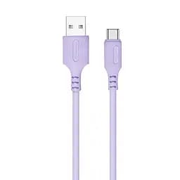 Кабель USB AM – Type-C, 1 м, Purple, ColorWay, 2.4A (CW-CBUC044-PU)