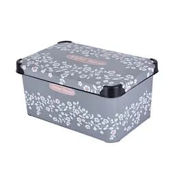 Кошик Violet House Decor Antracite Flowers 5 л сірий (0646 DECOR ANTRACITE FLOWERS с/кр. 5 л)