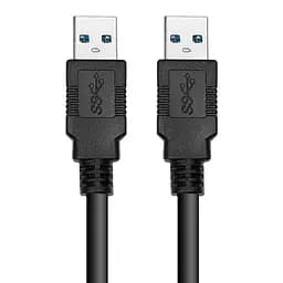 Кабель PowerPlant USB 3.0 AM-AM, 1.5 м, черный