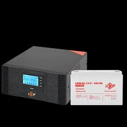 Комплект резервного живлення LP (LogicPower) ДБЖ + гелева батарея (UPS B1500 + АКБ GL 1200W)