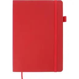 Блокнот діловий Buromax Logo2U Brief А5 96 арк. в лінійку обкладинка штучна шкіра червоний (BM.295204-05)