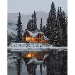 Картина по номерам Brushme Снежная ночь 40x50 см