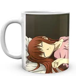 Кружка GeekLand Steins Gate Брама Штейна Макисе SG 07 330 мл белая