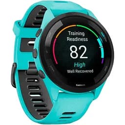 Смарт-годинник Garmin Forerunner 265 Black Bezel with Aqua Case and Aqua/Black Silicone Band (010-02810-02) [89365] - мініатюра 5