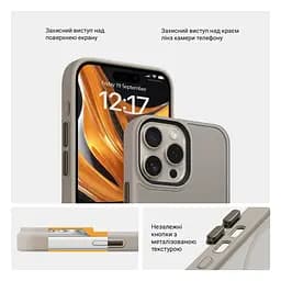 Чехол для Apple iPhone 16 Pro Max, Uniq MagCase, бежевый, противоударный, панель-накладка с MagSafe, ударопрочный TPU+PC, с магнитом MagSafe, поддержка полноценной беспроводной зарядки, ArmorStandart (ARM79513) - мініатюра 3