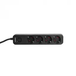 Подовжувач мережевий Videx Oncord з кнопкою з/з 4п 3 м 3x1.5 мм black (VF-PD43G-B) - мініатюра 4