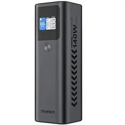 Батарея универсальная Choetech 27000mAh, PD/140W in/out, 2USB-C/PD5.0, QC3.0/22W, TFT Display (B670-CCGY)