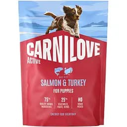 Сухий корм для цуценят Carnilove Active Salmon & Turkey Puppy лосось та індичка 1.5 кг