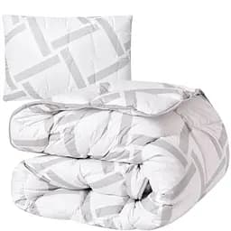 Набор Ideia Elegantly: одеяло+подушка евро белый (8-35564)